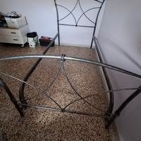 Contorno letto + rete con doghe a 1 piazza