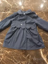 trench bimba chicco con cappuccio staccabile