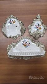 Codice: 9929  SET BAGNO VINTAGE IN CERAMICA DI CAP