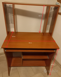 Mobile porta PC color ciliegio