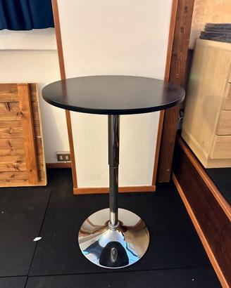 Tavolino alto bistrot  – moderno, base cromata