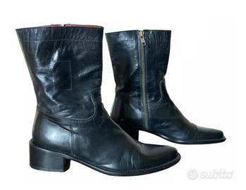 Guido Pasquali stivali in pelle 37.5 biker