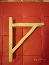 2 reggimensole in legno naturale