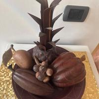 Frutta decorativa in legno