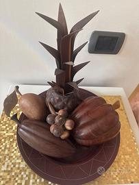 Frutta decorativa in legno