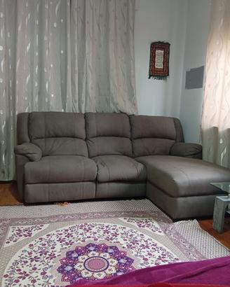 Divano angolare con Recliner meccanico
