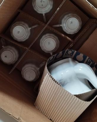 Servizio da tè NUOVO  ceramica finemente decorata