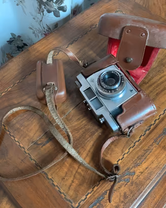 Agfa Color vintage custodia in pelle