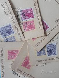 Lotto 6 cartoline interi postali annullo speciale