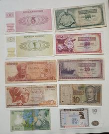 10 Banconote Europa continente 