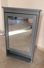 Mobiletto contenitore pensile con specchio