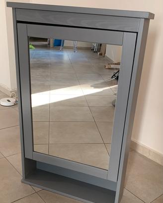 Mobiletto contenitore pensile con specchio