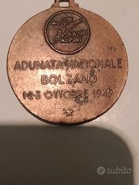 medaglia adunata Bolzano 