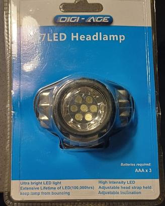 Lampada frontale 7 LED DIGI-AGE