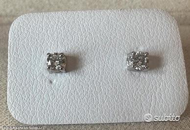 PAIO ORECCHINI ORO BIANCO 18kt. CON DIAMANTI