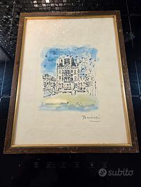 Quadro / Litografia firmata Orfeo Tamburi