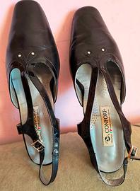 Scarpe donna in pelle nera Comfort Chanel Tg. 40