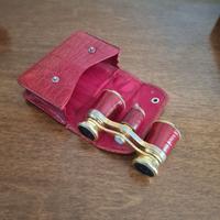 Binocolo  vintage da teatro con rivestimento in  p