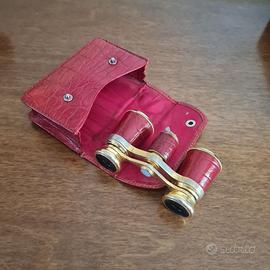 Binocolo  vintage da teatro con rivestimento in  p