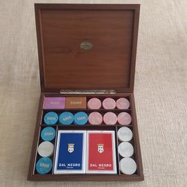 Carte da poker e fisches Del Negro