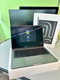 MacBook Pro 14 M3/24gb/512gb Garanzia 1 Anno