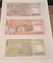 Banconote della Romania 