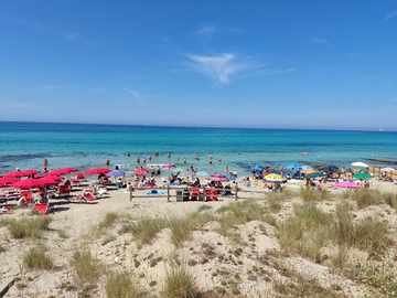 Gallipoli spiaggia 50mt LIBERO LUGLIO agosto mare