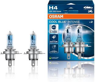 OSRAM COOL BLUE INTENSE H4, +100% di luminosit