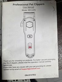 macchinetta per tosare i cani