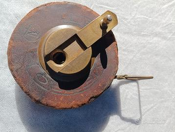 VINTAGE Rotella metrica cuoio bindella 10 metri