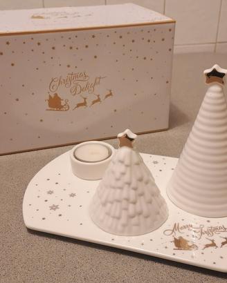 Easy Life Christmas Portacandele tea porcellana