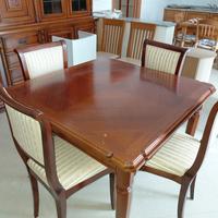 tavolo e 4 sedie legno