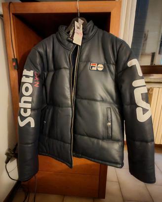 giubbotto pelle Schott Fila Xl