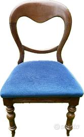 4 sedie inglesi, in mogano, Vittoriane