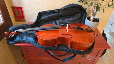 VIOLONCELLO 3/4 - COMPLETO DI ARCHETTO E CUSTODIA 