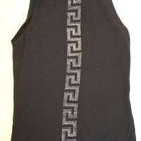 Top smanicato Gianni Versace nero taglia 42 