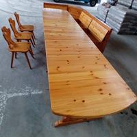 SET TAVOLO  + PANCA E SEDIE