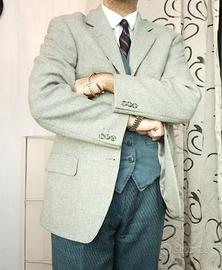 Giacca vintage  Devon Shire 1967  in lana grigia a