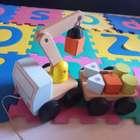 Camion legno magnete