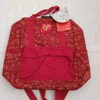 Zaino bordeaux e oro con stampa Harry Potter 