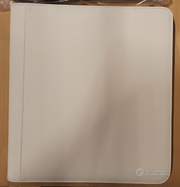 Raccoglitore album x carte GRADATE. 60 zip bianco