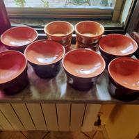 Set Bagna Cauda in ceramica da 6 pezzi più 2