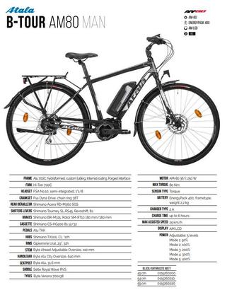 e-citybike Atala B-Tour AM80 da uomo