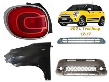Fiat 500 Trekking frontale cofano fanale cerchi
