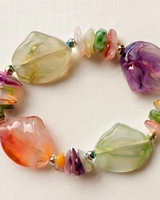 Braccialetto Bambina con Perle Colorate e Pietre