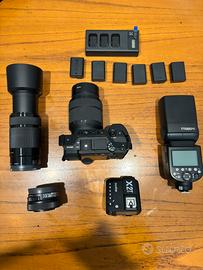 Kit completo fotografia Sony