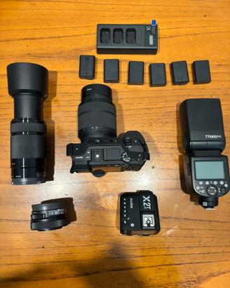 Kit completo fotografia Sony