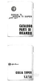 Cataloghi ricambi Alfa Romeo 1750 2000 Giulia gt