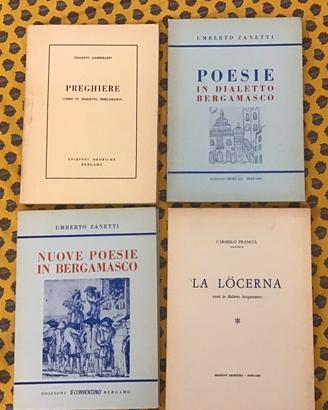 POESIE IN BERGAMASCO ED IN ITALIANO - 4 LIBRI