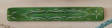 Porta incenso in legno verde 